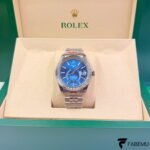 Rolex Sky‑Dweller – Bright Blue Dial – White Gold Ring Command Bezel – Jubilee Bracelet – Ref. 336934 / 326934