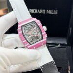 Richard Mille RM 67‑02 Automatic Extra Flat – Pink & White Quartz TPT – Ultra‑Lightweight Edition
