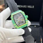 Richard Mille RM 67‑02 Automatic Extra Flat – “Wayde van Niekerk” Edition – Green & Yellow Quartz TPT – Black Strap