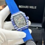 Richard Mille RM 67‑02 Automatic Extra Flat – Blue & White Quartz TPT – Ultra‑Lightweight Edition
