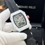 Richard Mille RM 67‑02 Automatic Extra Flat – “Alexis Pinturault” Edition – White Quartz TPT – Dark Grey/Black Strap